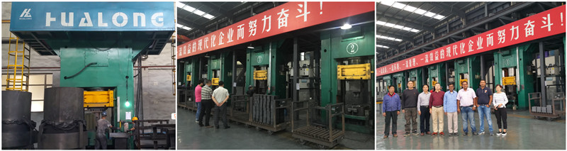 Customer Site for Magnesium Carbon Brick Power Screw Press