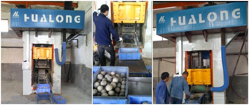 Customer Site for Refractory Ball Press Machine