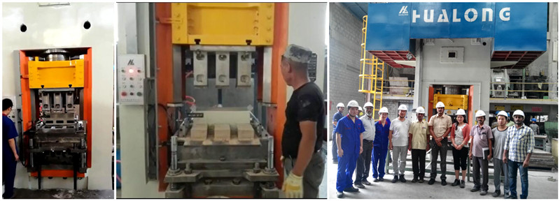 Customer Site for Three Bricks in Once Blow of Power Press
