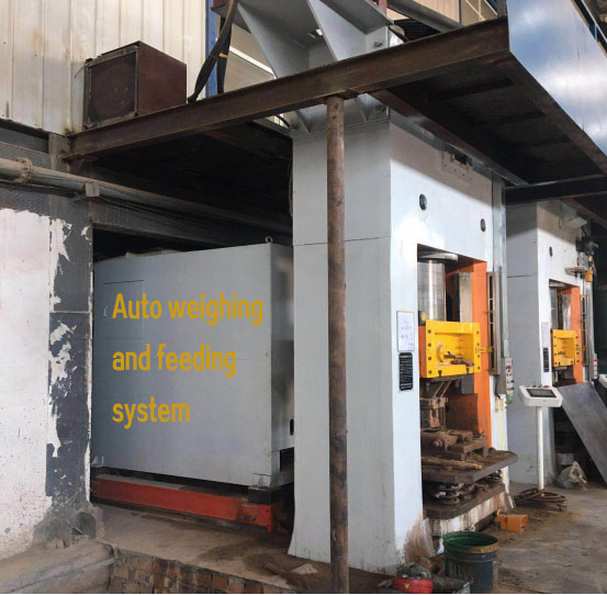 Auto weighing and feeding system