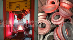 Forging press customer site