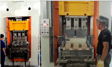 Customer Site for Three Bricks in Once Blow of Power Press