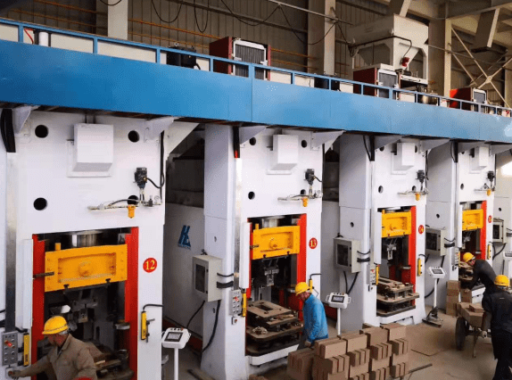 Haloong electric screw press and auto weighing and feeding system