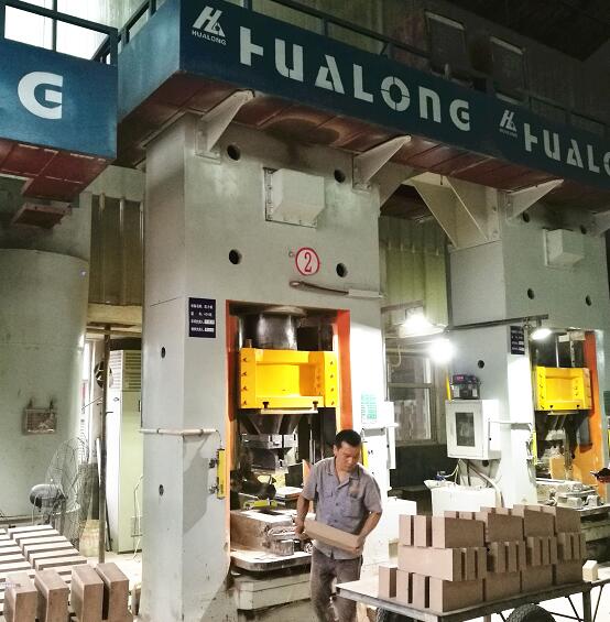 Customer Site for High Aluminum Brick Electric Screw Press