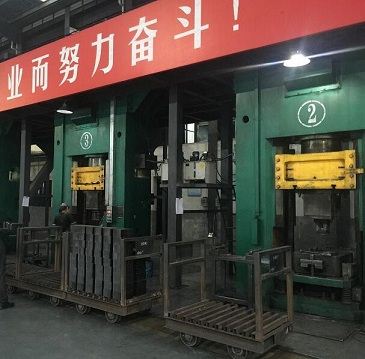 Customer Site for Magnesium Carbon Brick Power Press Machine