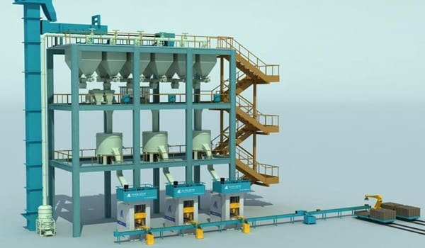 automatic brick production line